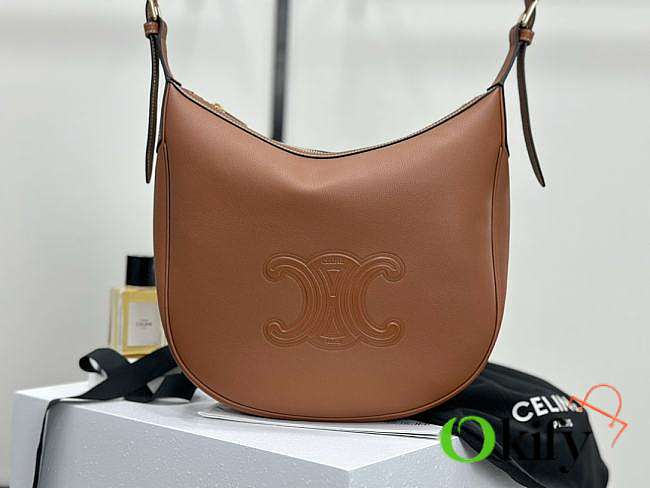 Okify Celine Heloise Bag In Brown Supple Calfskin 30x28.5x8cm - 1