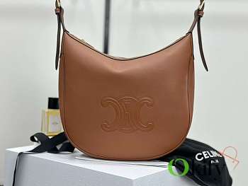 Okify Celine Heloise Bag In Brown Supple Calfskin 30x28.5x8cm