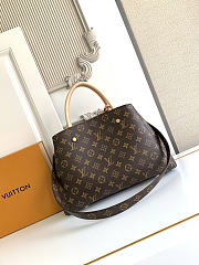 Okify Louis Vuitton Montaigne BB Brown Monogram M41056 33x23x13cm - 4