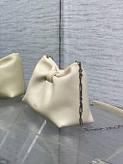 Okify Dior Small Bow Bag Cream White Lambskin 26x16x10cm - 6