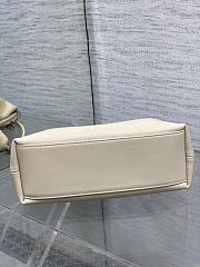 Okify Dior Small Bow Bag Cream White Lambskin 26x16x10cm - 5