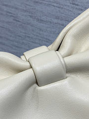 Okify Dior Small Bow Bag Cream White Lambskin 26x16x10cm - 2