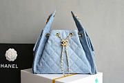Okify CC 25 Hobo Bag Denim Blue 30x26x14cm - 1