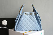 Okify CC 25 Hobo Bag Denim Blue 30x26x14cm - 5