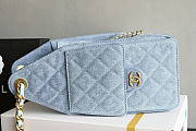 Okify CC 25 Hobo Bag Denim Blue 30x26x14cm - 2
