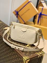 Okify Louis Vuitton Multi Pochette Bag Beige M80447 24x13.5x4cm - 1
