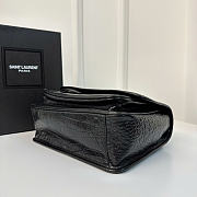 Okify YSL Niki Medium Bag Full Black Crocodile 28x20.5x8.5cm - 6
