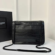 Okify YSL Niki Medium Bag Full Black Crocodile 28x20.5x8.5cm - 4