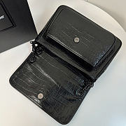 Okify YSL Niki Medium Bag Full Black Crocodile 28x20.5x8.5cm - 3