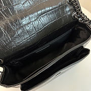Okify YSL Niki Medium Bag Full Black Crocodile 28x20.5x8.5cm - 2