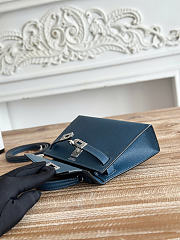 Okify Hermes Kelly 19 Mini Bag Dark Blue Epsom Silver Hardware  - 2