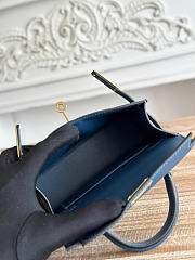 Okify Hermes Kelly 19 Mini Bag Dark Blue Epsom Gold Hardware  - 6