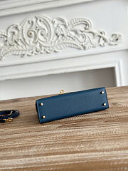 Okify Hermes Kelly 19 Mini Bag Dark Blue Epsom Gold Hardware  - 2
