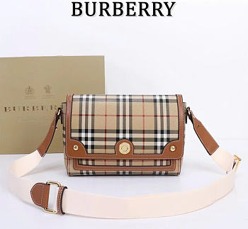 Okify Burberry Note Bag Brown 25x18x8.5cm