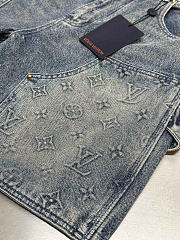 Okify Louis Vuitton Denim Blue Shorts 29543 (has big size) - 2