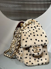 Okify CC 25 Hobo Dot Fur Bag 22x20x5.5cm - 6