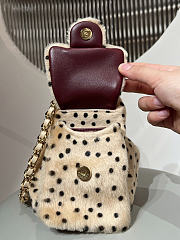 Okify CC 25 Hobo Dot Fur Bag 22x20x5.5cm - 4