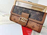 Okify Louis Vuitton Dauphine Long Wallet M68723 20x11cm - 2