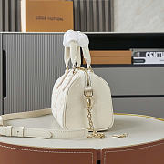 Okify Louis Vuitton Speedy 20 Bag White Pink Monogram 20.5x13.5x12cm  - 4