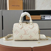 Okify Louis Vuitton Speedy 20 Bag White Pink Monogram 20.5x13.5x12cm  - 1