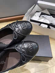Okify CC Black Quilted Ballet Shoes - 2