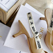 Okify Dior Beige Patent Slingback 6.5cm  - 5