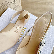 Okify Dior Beige Patent Slingback 6.5cm  - 3
