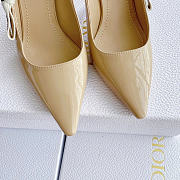 Okify Dior Beige Patent Slingback 10cm - 4