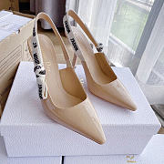 Okify Dior Beige Patent Slingback 10cm - 5