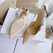 Okify Dior Beige Patent Slingback 10cm - 3