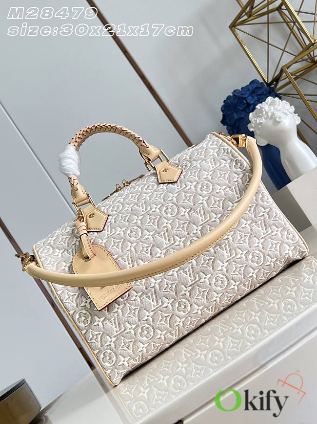 Okify Louis Vuitton Speedy Soft 30 Boho Bag M28479 30x21x17cm  - 1