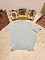 Okify Loro Piana Gray Men Polo Shirt - 5