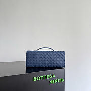 Okify Bottega Veneta Andiamo Clutch Bag Dark Blue 741511 31x13x3cm - 5