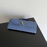 Okify Bottega Veneta Andiamo Clutch Bag Dark Blue 741511 31x13x3cm - 4