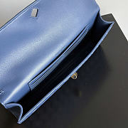 Okify Bottega Veneta Andiamo Clutch Bag Dark Blue 741511 31x13x3cm - 2