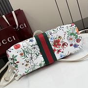 Okify Gucci Giglio Flora Small Tote Bag White 860845 25x20x15cm - 2