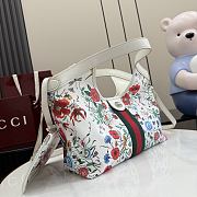 Okify Gucci Giglio Flora Small Tote Bag White 860845 25x20x15cm - 3