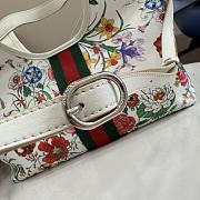 Okify Gucci Giglio Flora Small Tote Bag White 860845 25x20x15cm - 4