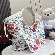 Okify Gucci Giglio Flora Large Tote Bag White 853971 54x40x46x15cm - 4
