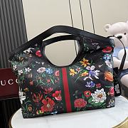Okify Gucci Giglio Flora Large Tote Bag Black 853971 54x40x46x15cm - 5