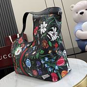 Okify Gucci Giglio Flora Large Tote Bag Black 853971 54x40x46x15cm - 4