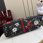 Okify Gucci Giglio Flora Large Tote Bag Black 853971 54x40x46x15cm - 3