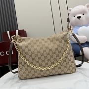 Okify Gucci Lady Lunetta Chain Medium Shoulder Bag Beige A006OA 30x24x6.5cm - 1