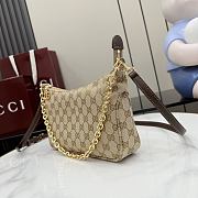 Okify Gucci Lady Lunetta Chain Small Shoulder Bag Beige A0034B 24.5x15x5cm - 3
