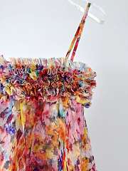 Okify Zimmerman Kindred Spirit Alchemy Ruffled Long Spaghetti Strap Dress - 6