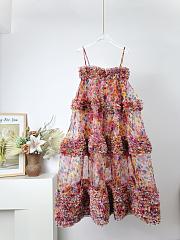 Okify Zimmerman Kindred Spirit Alchemy Ruffled Long Spaghetti Strap Dress - 2