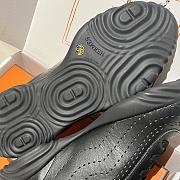 Okify Hermes Black Breathable Perforated Sneakers Women Sneakers  - 5