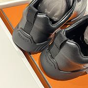 Okify Hermes Black Breathable Perforated Sneakers Women Sneakers  - 4