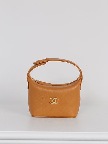 Okify CC 26S Coco Beach Micro Top Handle Pouch Orange Caramel 11x11x4cm