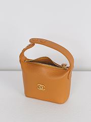 Okify CC 26S Coco Beach Micro Top Handle Pouch Orange Caramel 11x11x4cm - 3